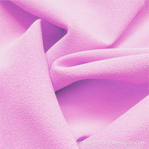 Baby Pink Polyester DTY klädsel stretchtyger
